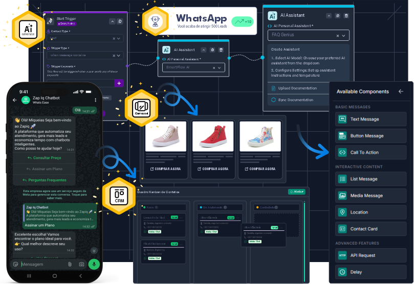 Zap IQ Automação Inteligente para WhatsApp com IA